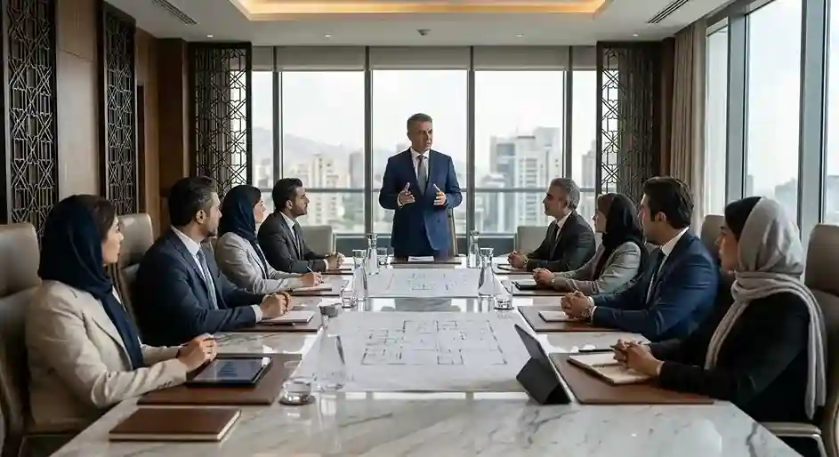 رئیس هیئت مدیره ساختمان در جلسه هیئت مدیره مجتمع مسکونی