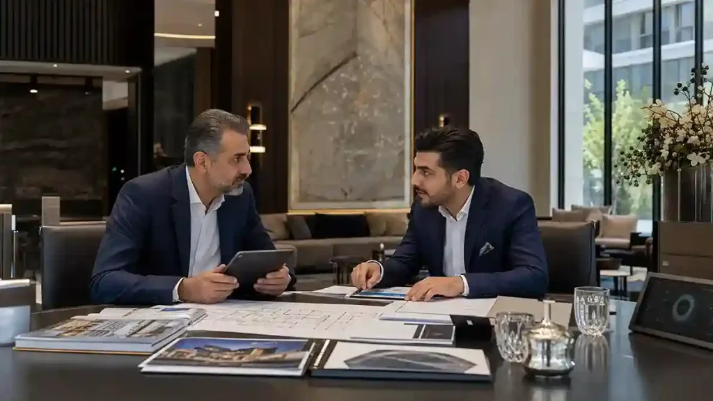 نایب رئیس هیئت مدیره ساختمان در جلسه مدیریت مجتمع